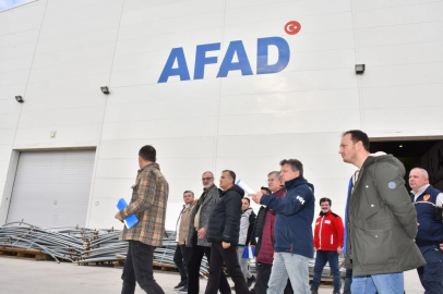 Manisa'da AFAD'ın bölgesel lojistik merkezine yakın mercek